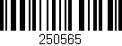 Código de barras (EAN, GTIN, SKU, ISBN): '250565'