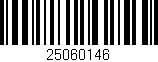 Código de barras (EAN, GTIN, SKU, ISBN): '25060146'