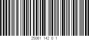 Código de barras (EAN, GTIN, SKU, ISBN): '25061_142_0_1'
