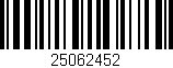 Código de barras (EAN, GTIN, SKU, ISBN): '25062452'