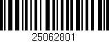 Código de barras (EAN, GTIN, SKU, ISBN): '25062801'