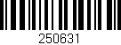 Código de barras (EAN, GTIN, SKU, ISBN): '250631'