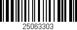 Código de barras (EAN, GTIN, SKU, ISBN): '25063303'