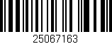 Código de barras (EAN, GTIN, SKU, ISBN): '25067163'