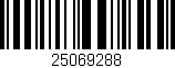 Código de barras (EAN, GTIN, SKU, ISBN): '25069288'