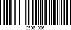 Código de barras (EAN, GTIN, SKU, ISBN): '2506/306'
