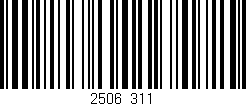 Código de barras (EAN, GTIN, SKU, ISBN): '2506/311'