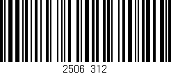 Código de barras (EAN, GTIN, SKU, ISBN): '2506/312'