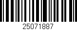 Código de barras (EAN, GTIN, SKU, ISBN): '25071887'
