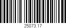 Código de barras (EAN, GTIN, SKU, ISBN): '25073.17'