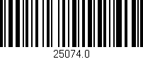 Código de barras (EAN, GTIN, SKU, ISBN): '25074.0'