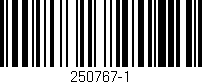 Código de barras (EAN, GTIN, SKU, ISBN): '250767-1'
