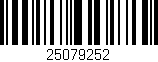Código de barras (EAN, GTIN, SKU, ISBN): '25079252'