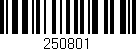 Código de barras (EAN, GTIN, SKU, ISBN): '250801'