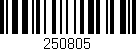 Código de barras (EAN, GTIN, SKU, ISBN): '250805'