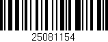 Código de barras (EAN, GTIN, SKU, ISBN): '25081154'