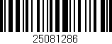 Código de barras (EAN, GTIN, SKU, ISBN): '25081286'