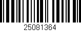 Código de barras (EAN, GTIN, SKU, ISBN): '25081364'