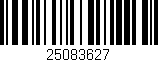 Código de barras (EAN, GTIN, SKU, ISBN): '25083627'
