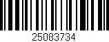 Código de barras (EAN, GTIN, SKU, ISBN): '25083734'