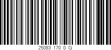 Código de barras (EAN, GTIN, SKU, ISBN): '25083_170_0_G'