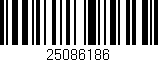 Código de barras (EAN, GTIN, SKU, ISBN): '25086186'