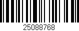 Código de barras (EAN, GTIN, SKU, ISBN): '25088768'