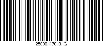 Código de barras (EAN, GTIN, SKU, ISBN): '25090_170_0_G'