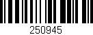Código de barras (EAN, GTIN, SKU, ISBN): '250945'