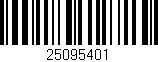 Código de barras (EAN, GTIN, SKU, ISBN): '25095401'