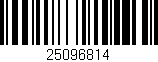 Código de barras (EAN, GTIN, SKU, ISBN): '25096814'