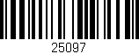 Código de barras (EAN, GTIN, SKU, ISBN): '25097'