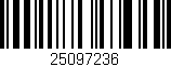 Código de barras (EAN, GTIN, SKU, ISBN): '25097236'