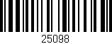 Código de barras (EAN, GTIN, SKU, ISBN): '25098'