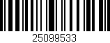 Código de barras (EAN, GTIN, SKU, ISBN): '25099533'