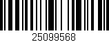 Código de barras (EAN, GTIN, SKU, ISBN): '25099568'