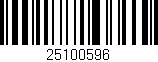 Código de barras (EAN, GTIN, SKU, ISBN): '25100596'
