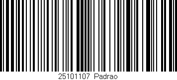 Código de barras (EAN, GTIN, SKU, ISBN): '25101107|Padrao'