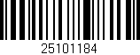 Código de barras (EAN, GTIN, SKU, ISBN): '25101184'