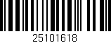 Código de barras (EAN, GTIN, SKU, ISBN): '25101618'