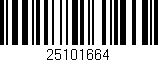 Código de barras (EAN, GTIN, SKU, ISBN): '25101664'