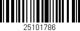 Código de barras (EAN, GTIN, SKU, ISBN): '25101786'
