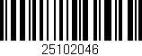 Código de barras (EAN, GTIN, SKU, ISBN): '25102046'