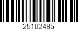 Código de barras (EAN, GTIN, SKU, ISBN): '25102485'