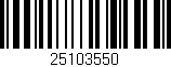 Código de barras (EAN, GTIN, SKU, ISBN): '25103550'