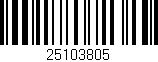 Código de barras (EAN, GTIN, SKU, ISBN): '25103805'
