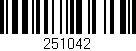 Código de barras (EAN, GTIN, SKU, ISBN): '251042'