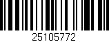 Código de barras (EAN, GTIN, SKU, ISBN): '25105772'
