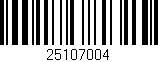 Código de barras (EAN, GTIN, SKU, ISBN): '25107004'