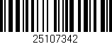 Código de barras (EAN, GTIN, SKU, ISBN): '25107342'